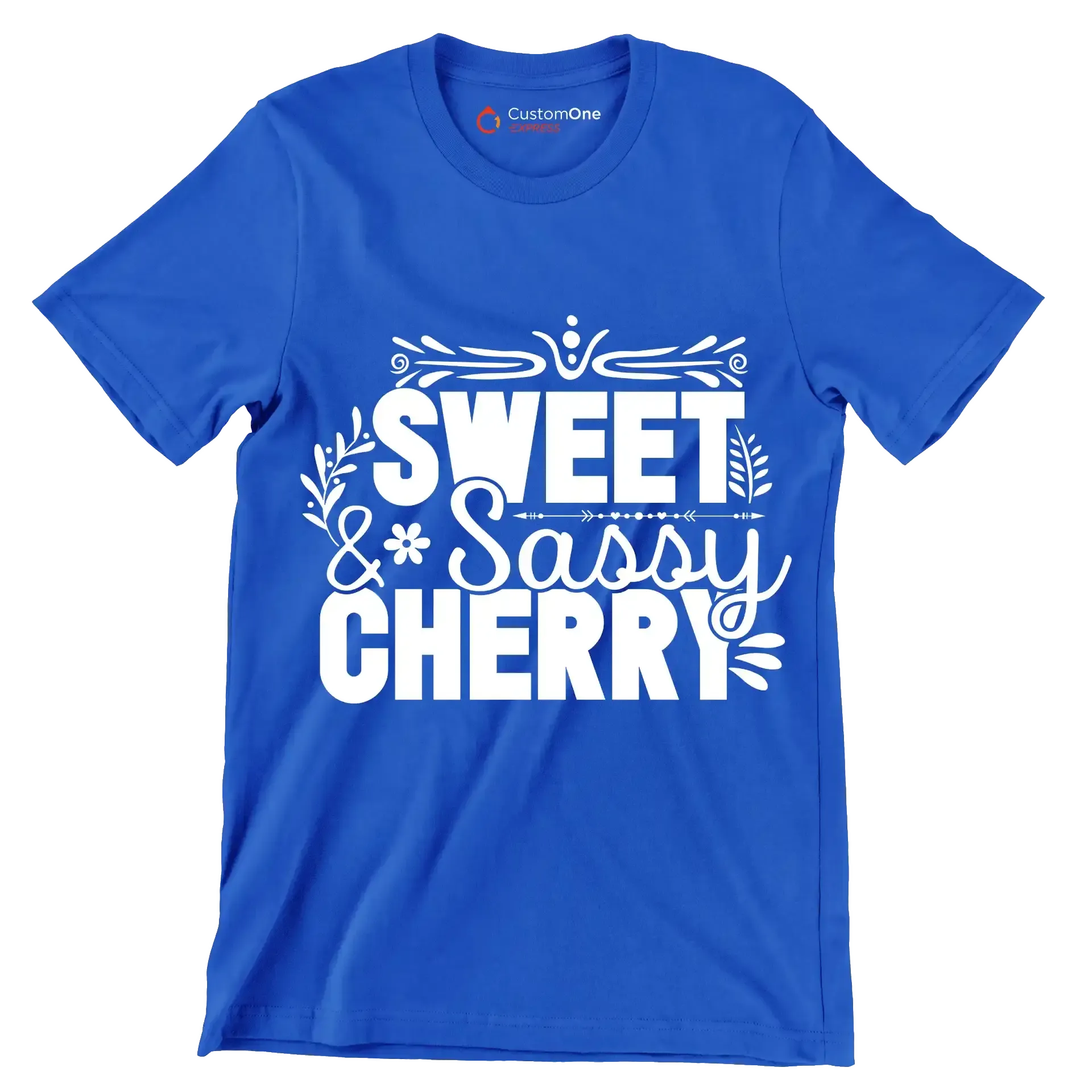 Sweet & sassy cherry - Sarcasm Themed T-Shirt-Blue-S-Custom One Express