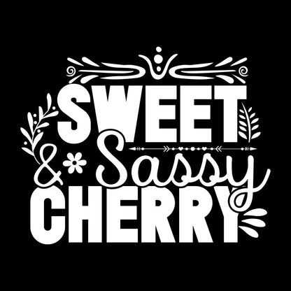 Sweet & sassy cherry - Sarcasm Themed T-Shirt-Black-S-Custom One Express