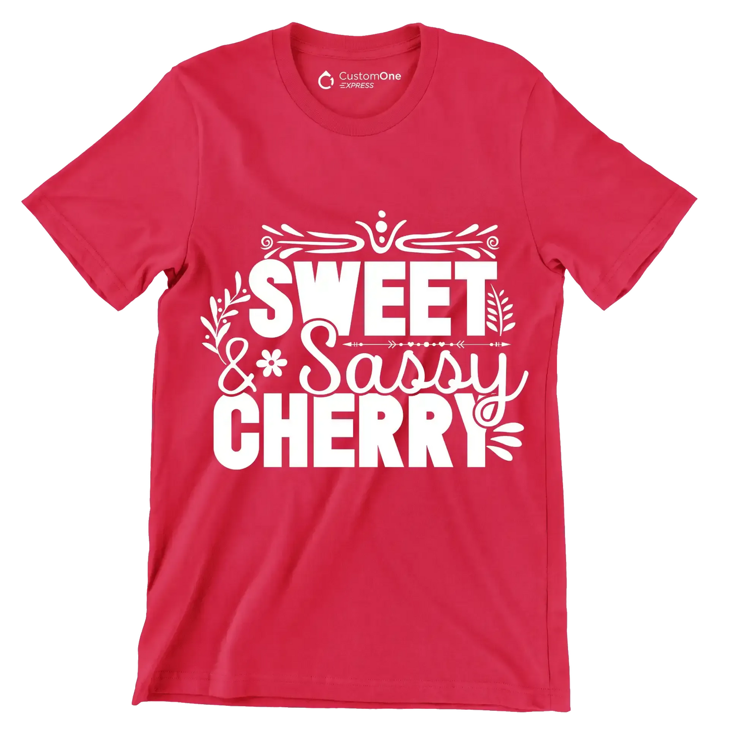 Sweet & sassy cherry - Sarcasm Themed T-Shirt-Red-S-Custom One Express