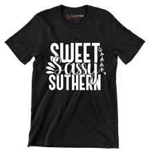 Sweet sassy southern - Sarcasm Themed T-Shirt-Black-S-Custom One Express