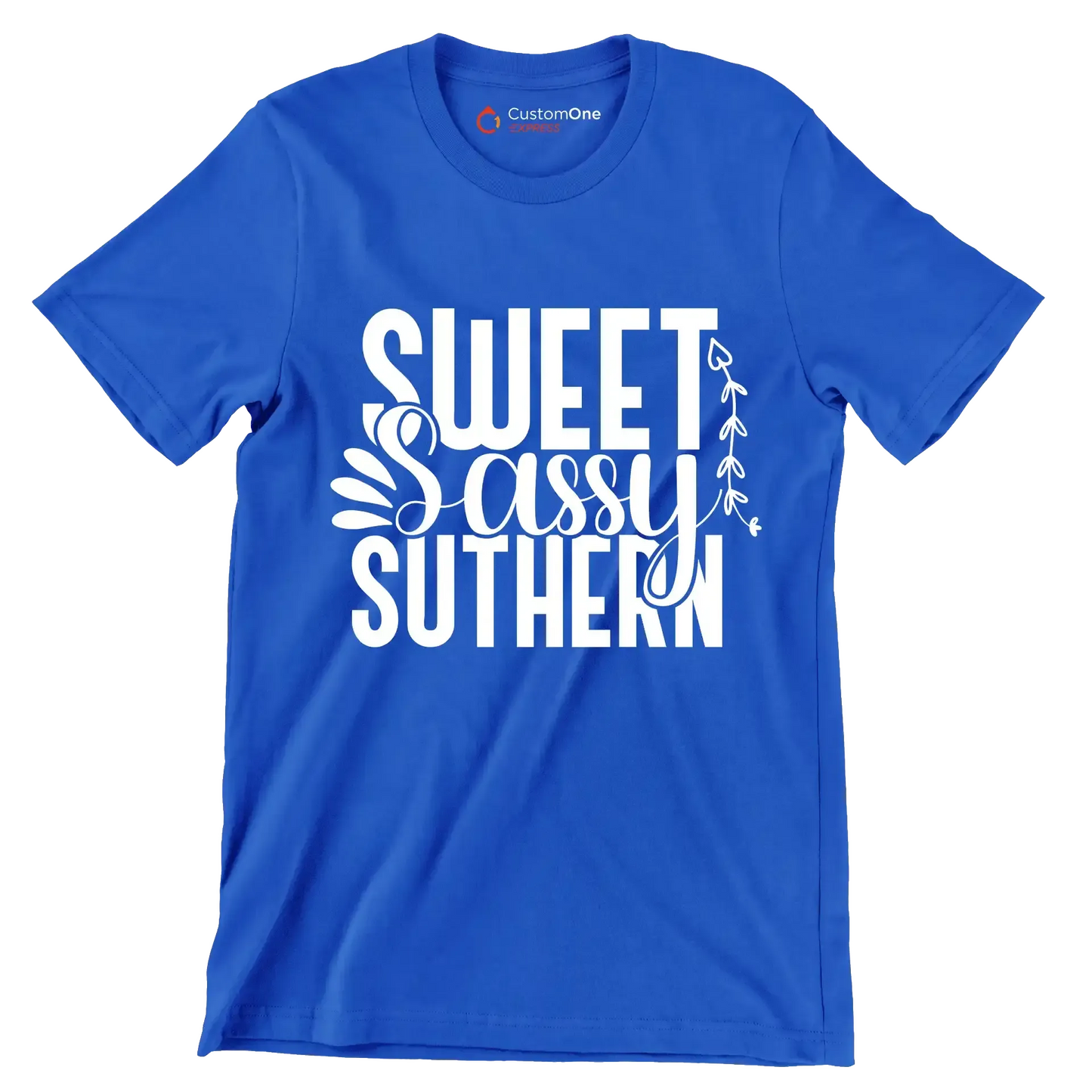 Sweet sassy southern - Sarcasm Themed T-Shirt-Blue-S-Custom One Express