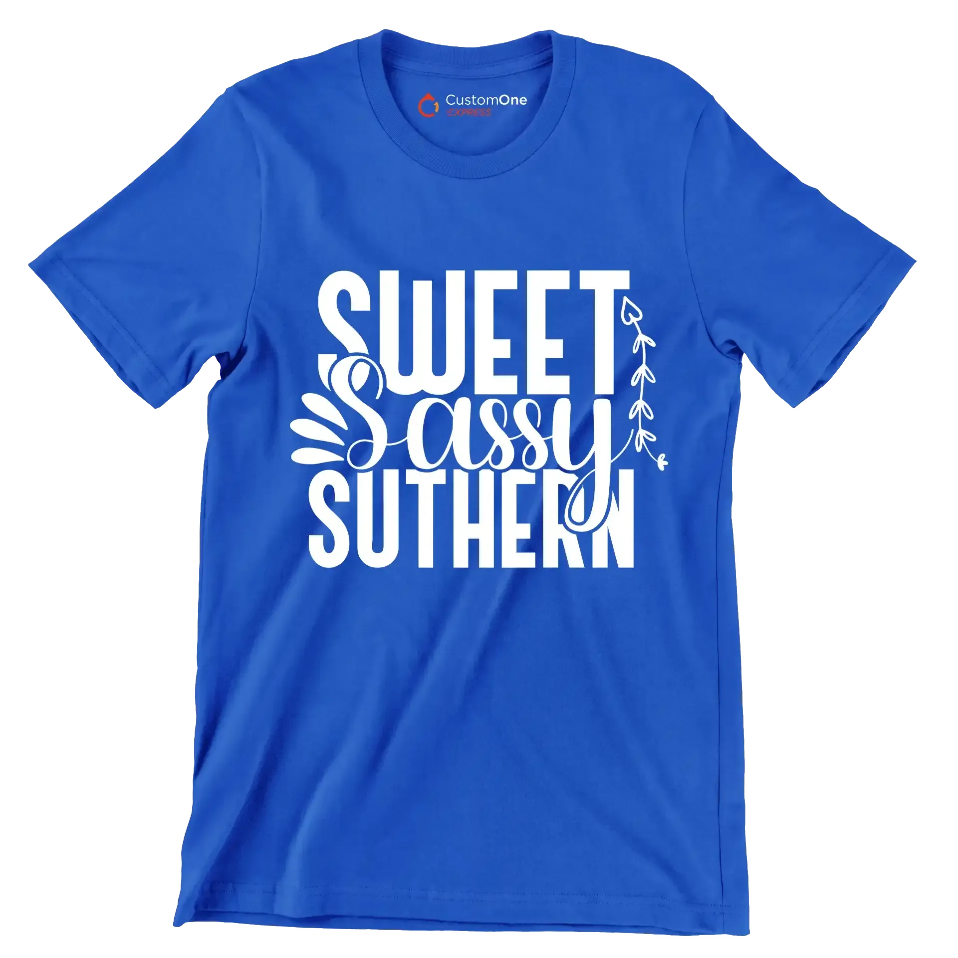 Sweet sassy southern - Sarcasm Themed T-Shirt-Blue-S-Custom One Express