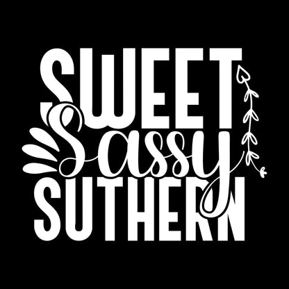 Sweet sassy southern - Sarcasm Themed T-Shirt-Black-S-Custom One Express