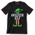 THE GOLFER ELF - Golf Themed T-Shirt-Black-S-Custom One Express