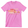 THIS IS HOW I ROLL - Golf Themed T-Shirt-Pink-S-Custom One Express