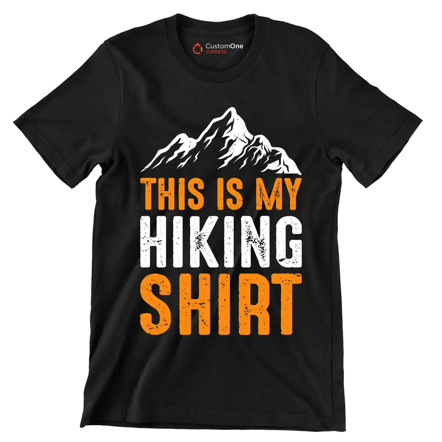 THIS IS MY HIKING SHIRT - Hiking Themed T-Shirt-Black-S-Custom One Express