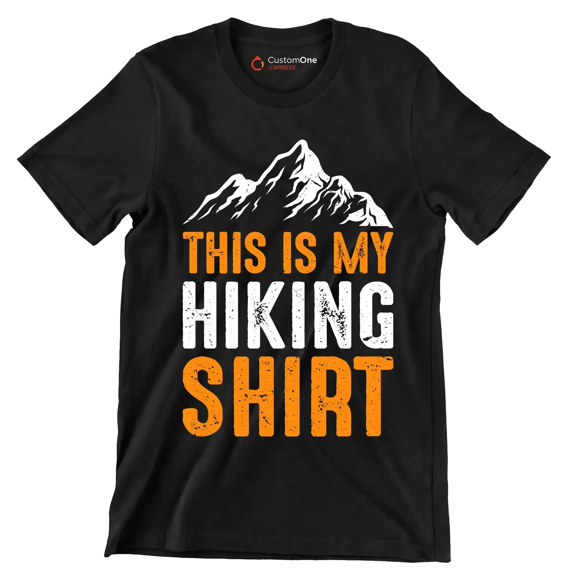 THIS IS MY HIKING SHIRT - Hiking Themed T-Shirt-Black-S-Custom One Express