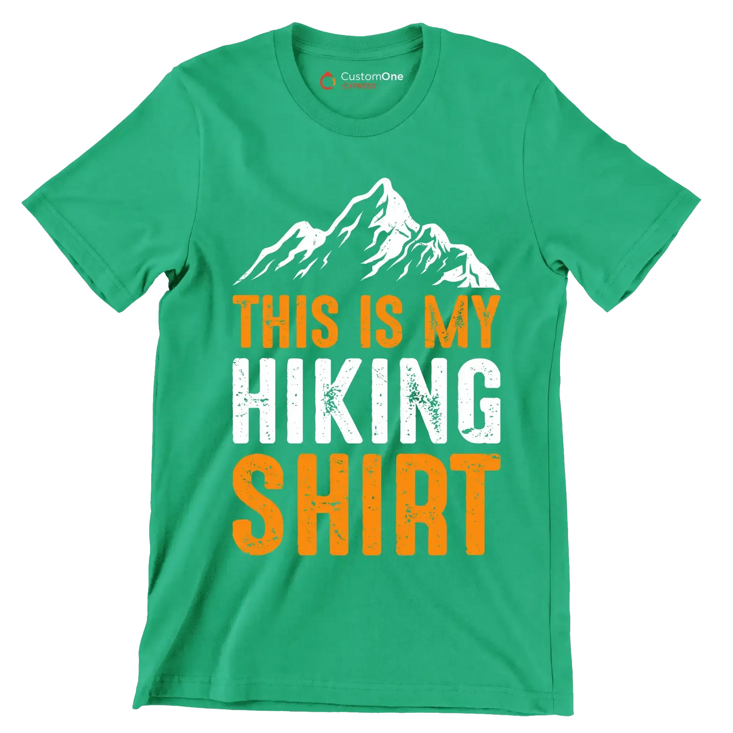 THIS IS MY HIKING SHIRT - Hiking Themed T-Shirt-Green-S-Custom One Express