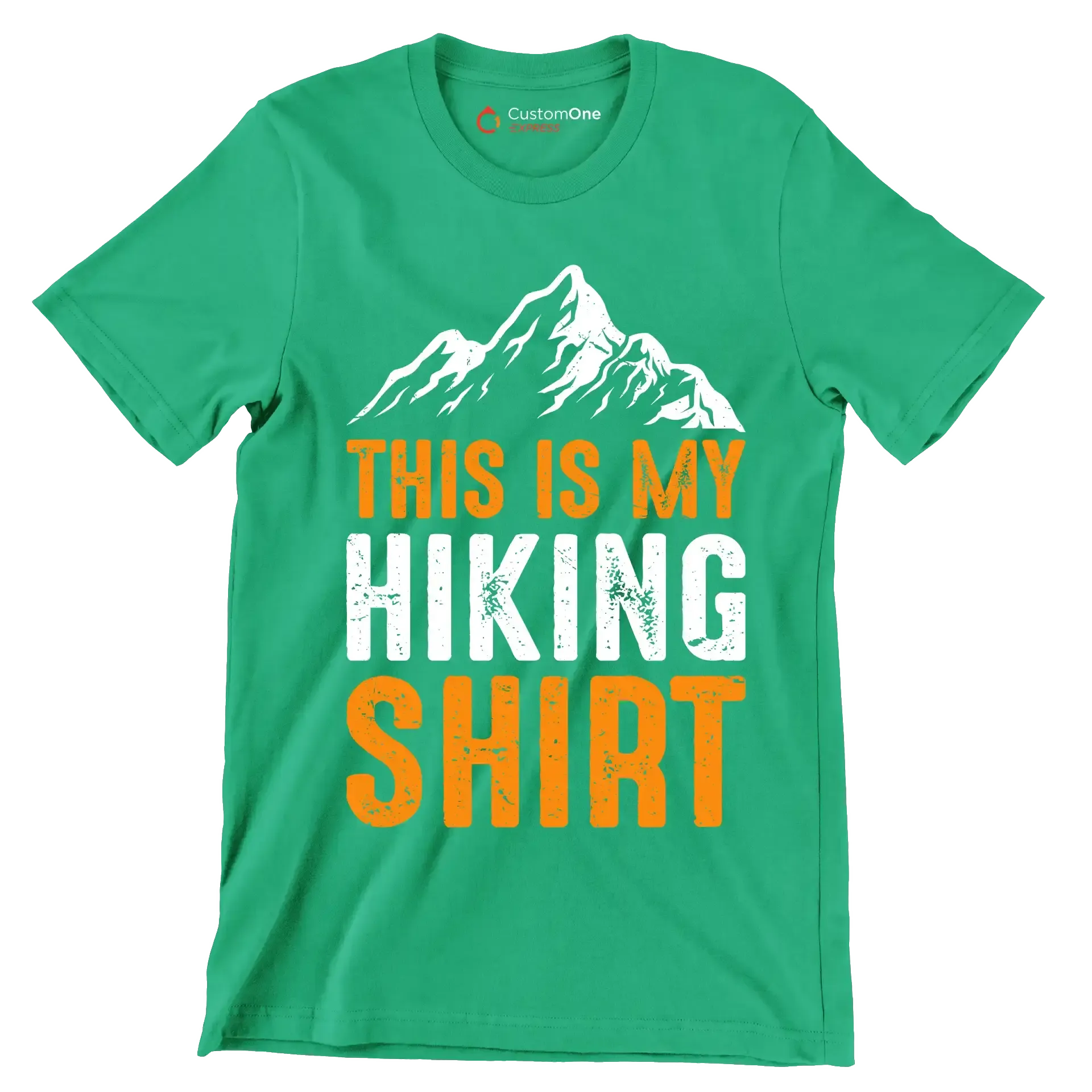 THIS IS MY HIKING SHIRT - Hiking Themed T-Shirt-Green-S-Custom One Express
