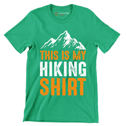 THIS IS MY HIKING SHIRT - Hiking Themed T-Shirt-Green-S-Custom One Express