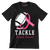 Tackle Breast Cancer - Breast Cancer Awareness T-Shirt-Black-S-Custom One Express