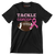 Tackle Cancer - Breast Cancer Awareness T-Shirt-Black-S-Custom One Express