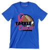 Tackle Cancer - Breast Cancer Awareness T-Shirt-Blue-S-Custom One Express