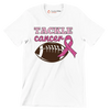 Tackle Cancer - Breast Cancer Awareness T-Shirt-White-S-Custom One Express