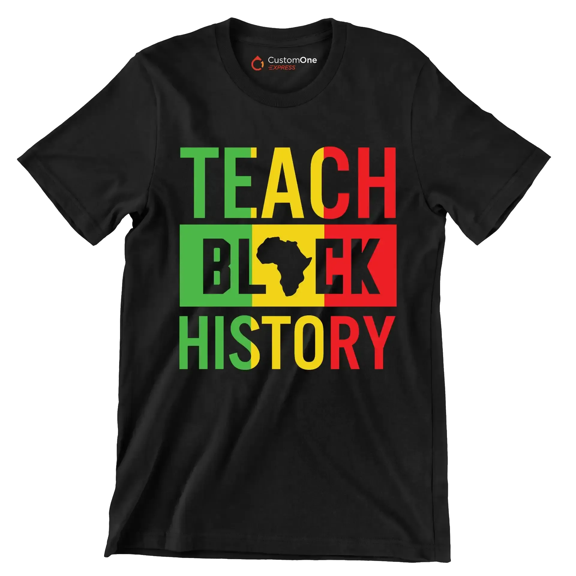 Teach black history - Martin Luther King T-Shirt-Black-S-Custom One Express