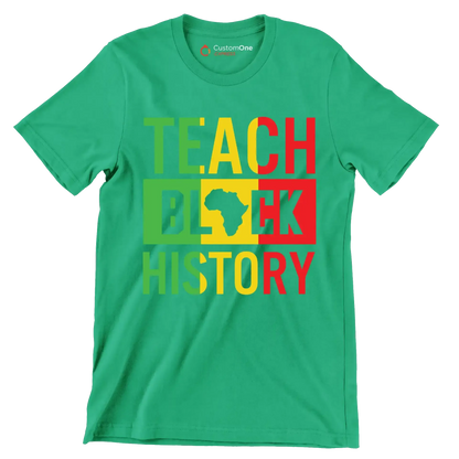 Teach black history - Martin Luther King T-Shirt-Black-S-Custom One Express