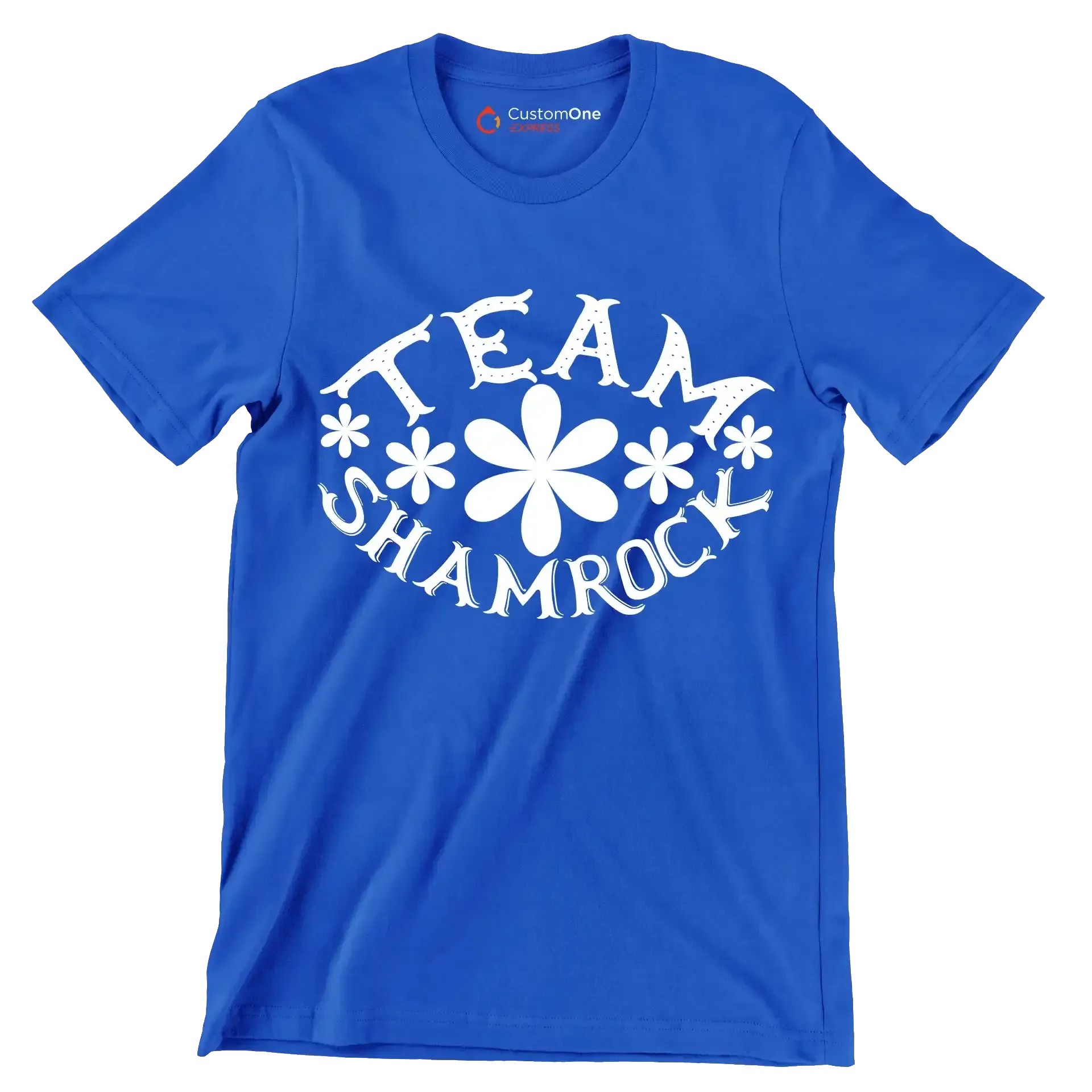 Team Shamrock - St. Patrick's Day T-Shirt-Blue-S-Custom One Express