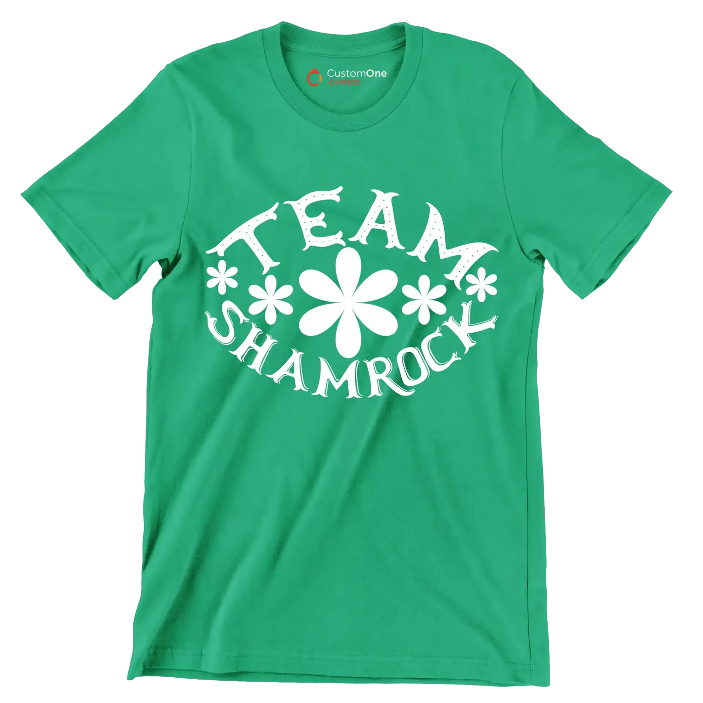 Team Shamrock - St. Patrick's Day T-Shirt-Green-S-Custom One Express