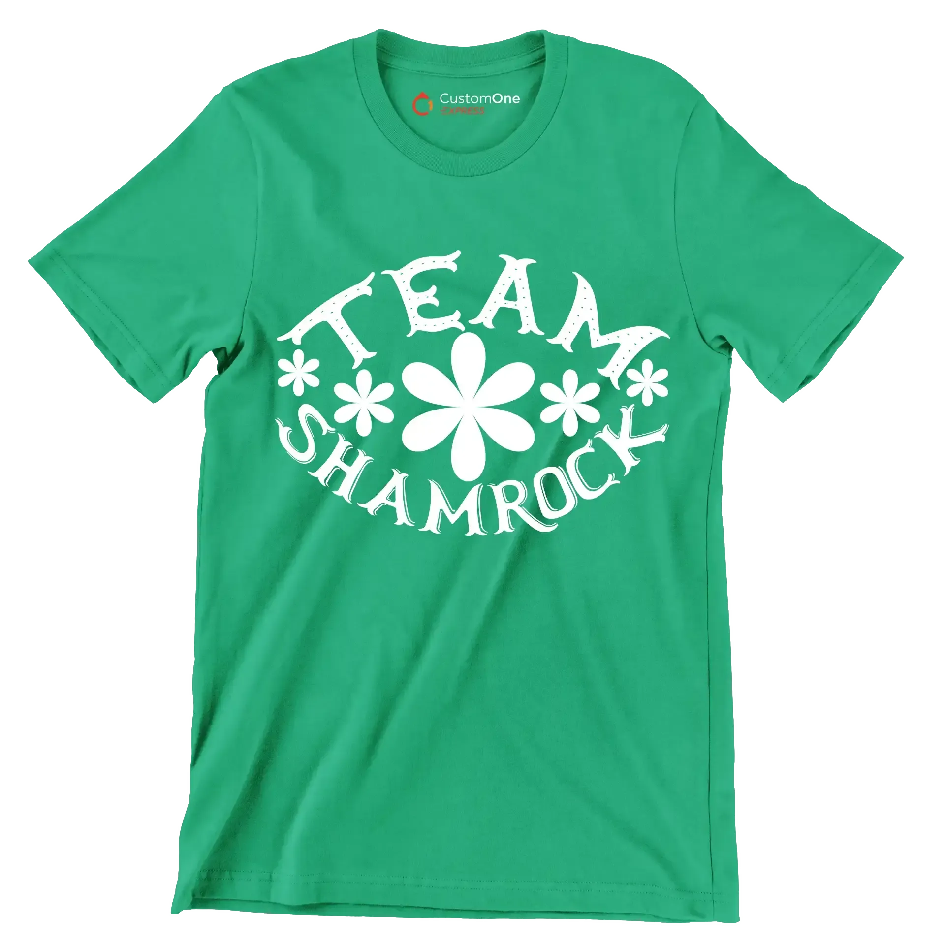 Team Shamrock - St. Patrick's Day T-Shirt-Green-S-Custom One Express