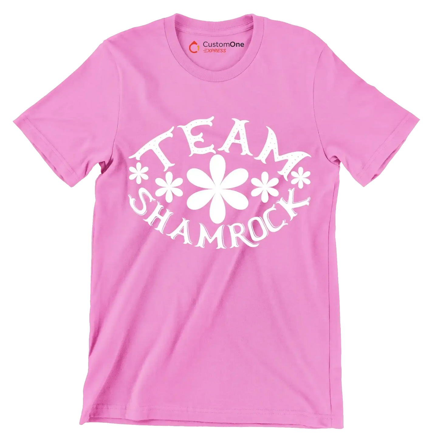 Team Shamrock - St. Patrick's Day T-Shirt-Pink-S-Custom One Express