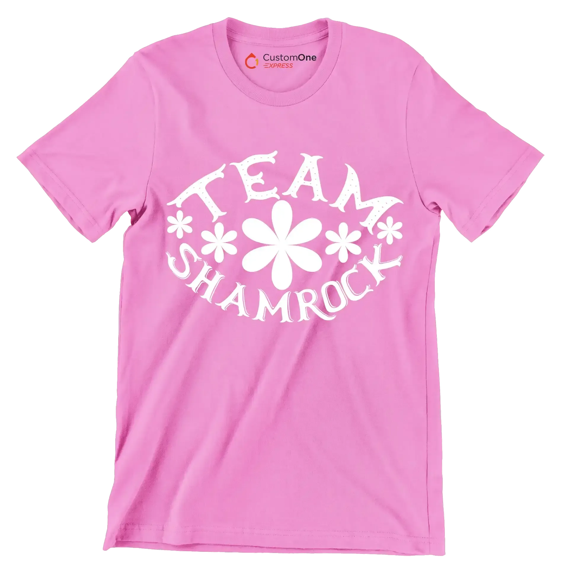 Team Shamrock - St. Patrick's Day T-Shirt-Pink-S-Custom One Express