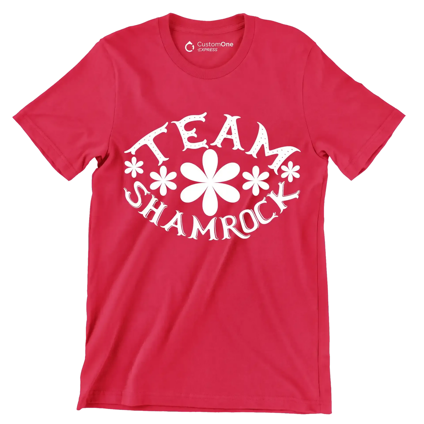 Team Shamrock - St. Patrick's Day T-Shirt-Red-S-Custom One Express