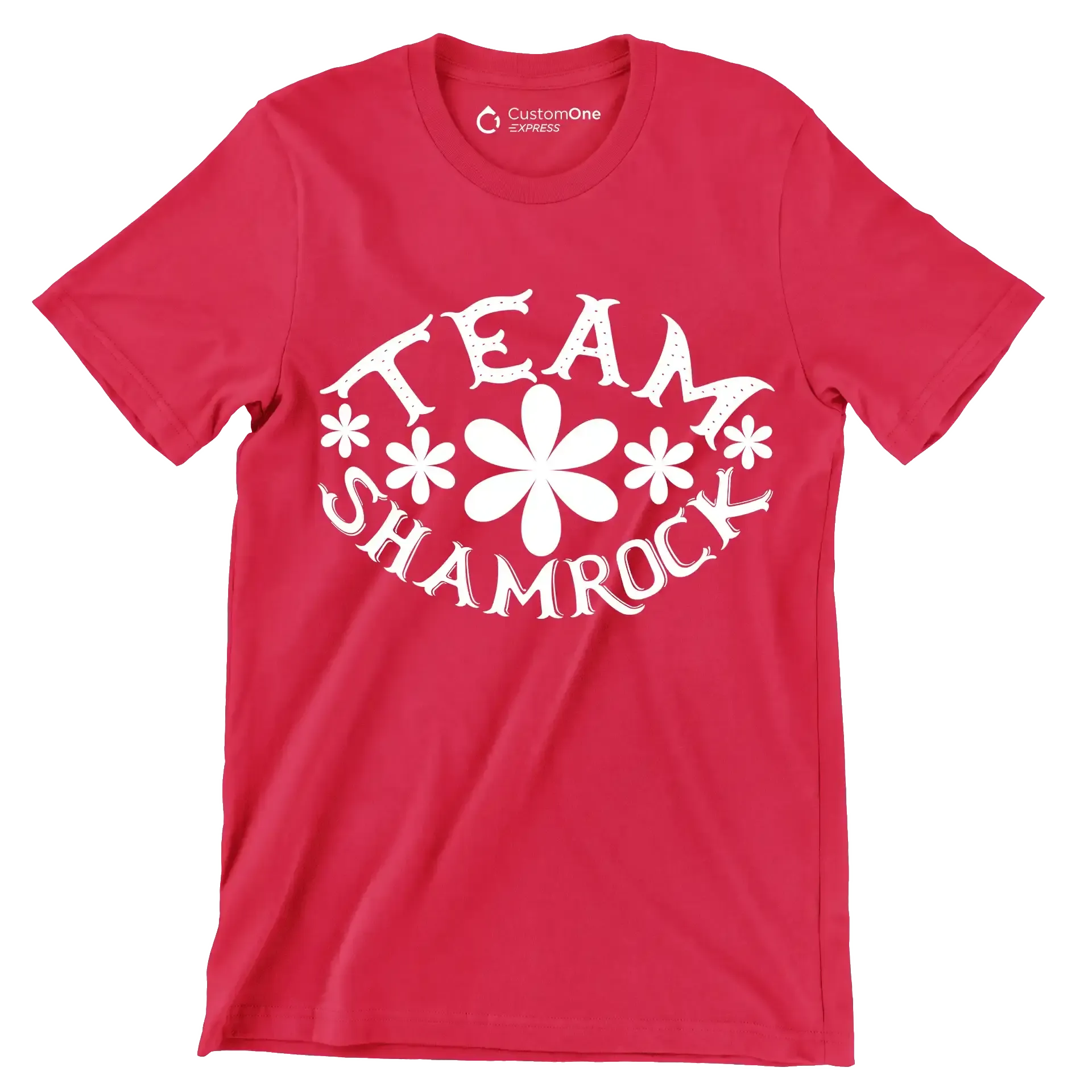 Team Shamrock - St. Patrick's Day T-Shirt-Red-S-Custom One Express