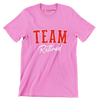 Team retired - Retirement Themed T-Shirt-Pink-S-Custom One Express