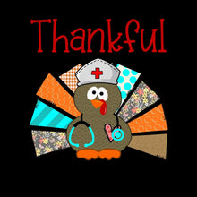Thankful For Being A Nurse - Thanksgiving Themed T-Shirt-Black-S-Custom One Express
