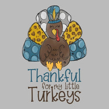 Thankful For My Little Turkeys - Thanksgiving Themed T-Shirt-Black-S-Custom One Express