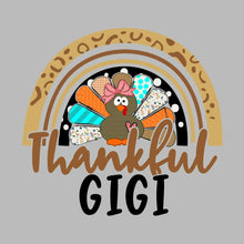 Thankful Gigi - Thanksgiving Themed T-Shirt-Blue-S-Custom One Express
