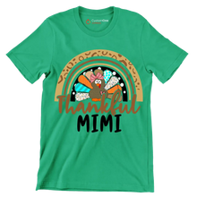 Thankful Mimi - Thanksgiving Themed T-Shirt-Green-S-Custom One Express