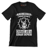 The best protection a woman can have is courage and a german shepherd - Dog Themed T-Shirt-Black-S-Custom One Express