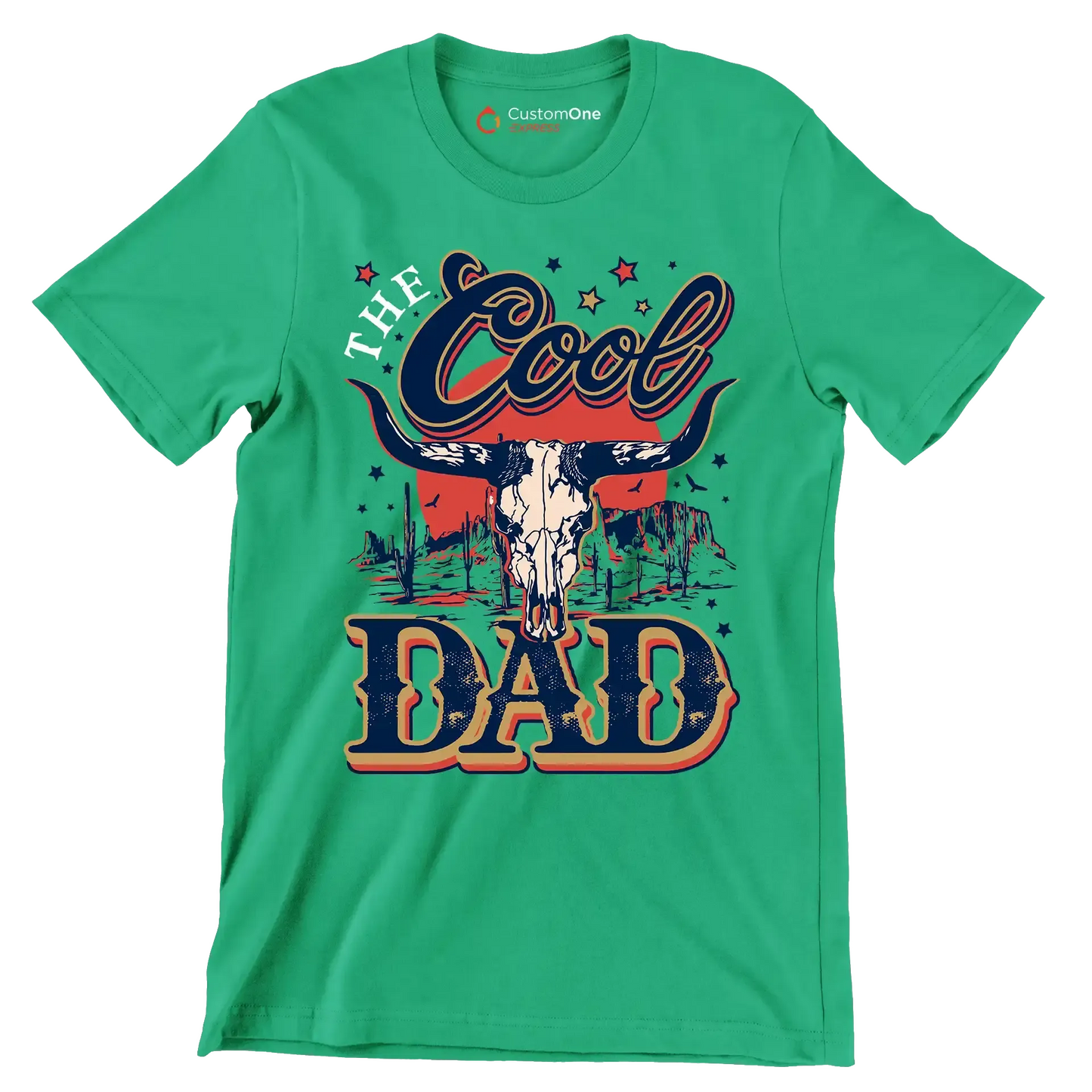 The cool dad - Father’s Day T-Shirt-Green-S-Custom One Express