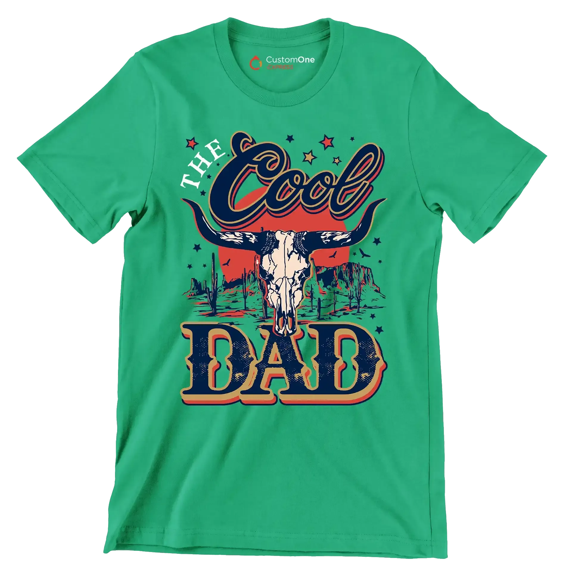The cool dad - Father’s Day T-Shirt-Green-S-Custom One Express