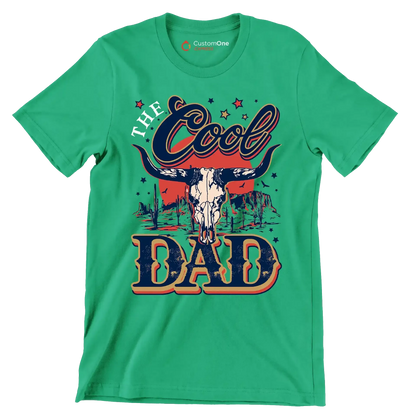 The cool dad - Father’s Day T-Shirt-Green-S-Custom One Express