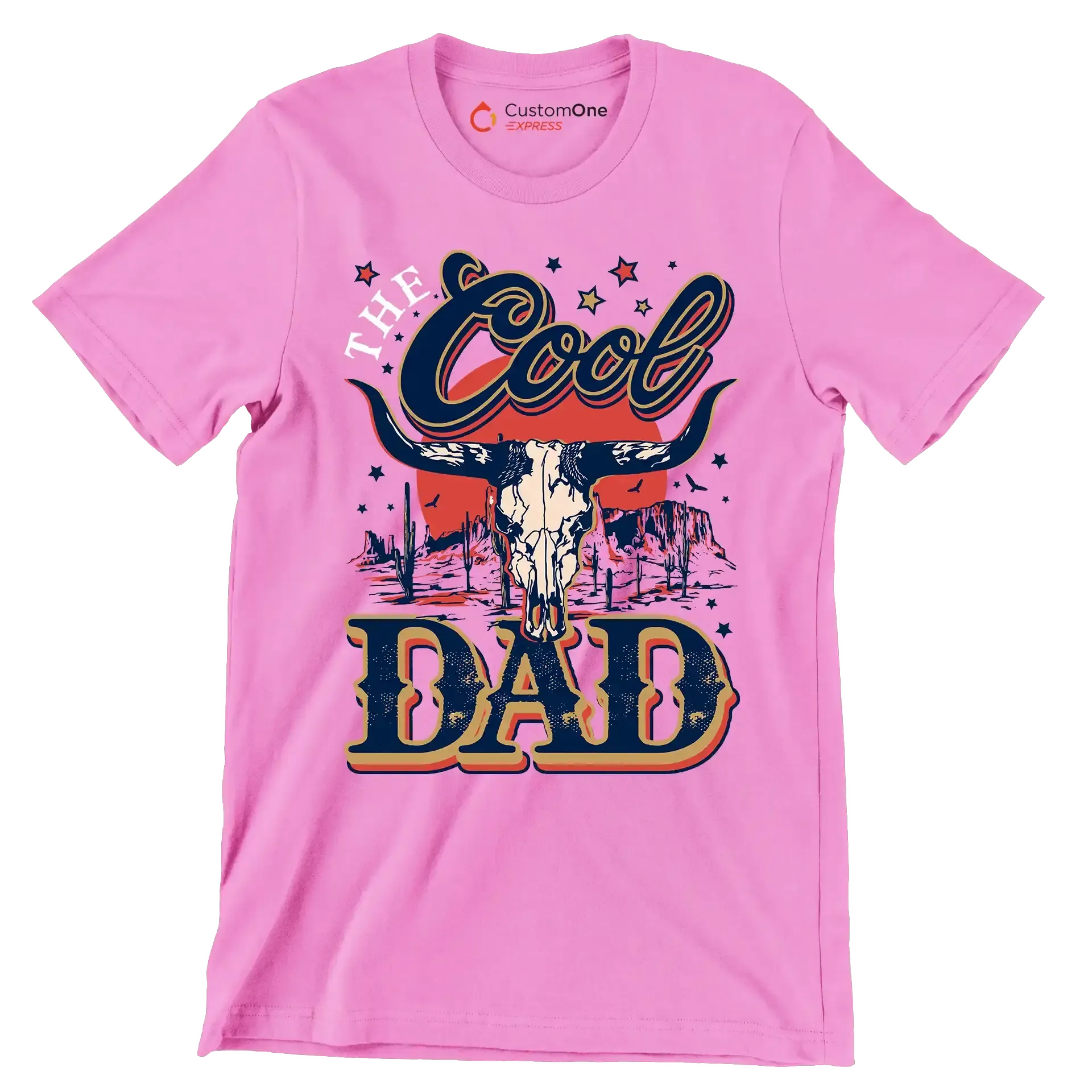 The cool dad - Father’s Day T-Shirt-Pink-S-Custom One Express