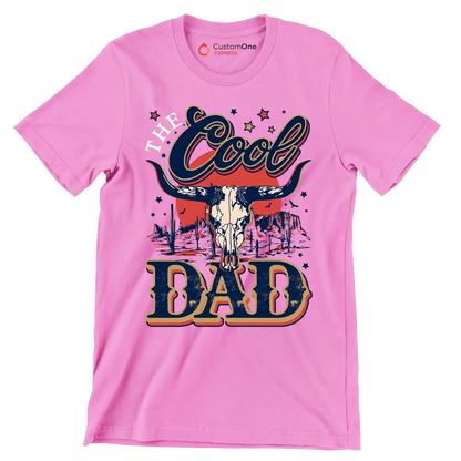 The cool dad - Father’s Day T-Shirt-Pink-S-Custom One Express