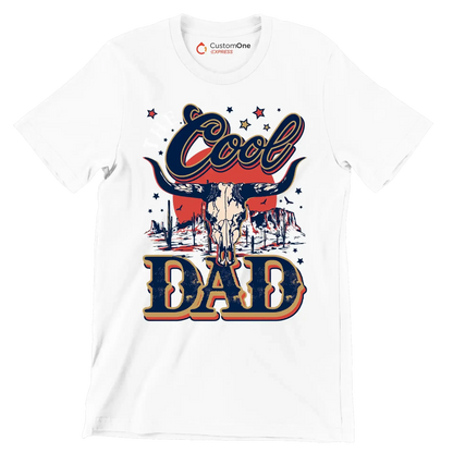 The cool dad - Father’s Day T-Shirt-White-S-Custom One Express