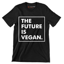 The future is vegan - Vegan Themed T-Shirt-Black-S-Custom One Express