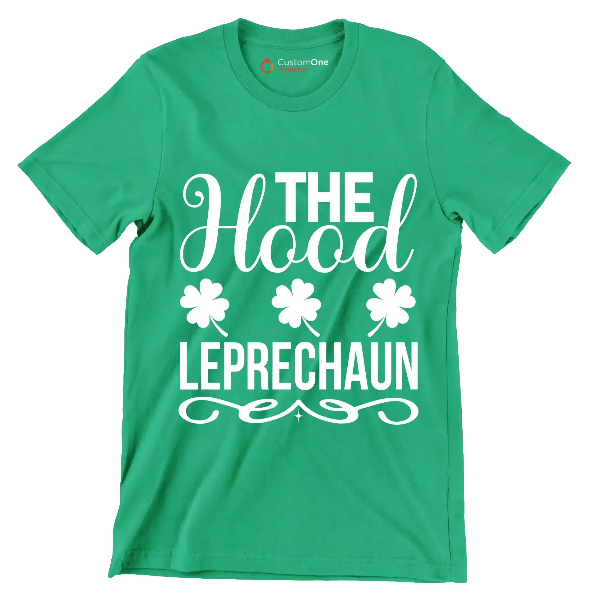 The hood leprechaun - St. Patrick's Day T-Shirt-Green-S-Custom One Express
