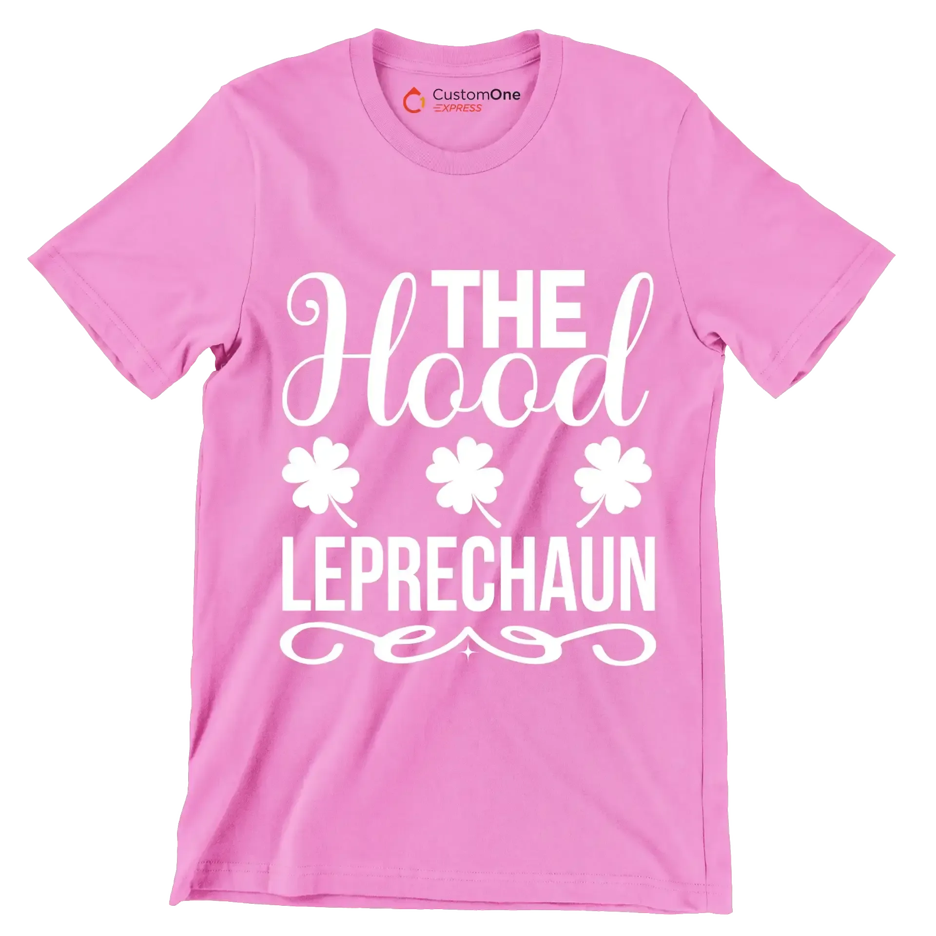 The hood leprechaun - St. Patrick's Day T-Shirt-Pink-S-Custom One Express