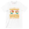 The legendary flooring installer has retired - Retirement Themed T-Shirt-White-S-Custom One Express