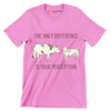 The only difference is your perception - Vegan Themed T-Shirt-Pink-S-Custom One Express