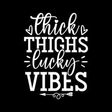 Thick Thighs Lucky Vibes - St. Patrick's Day T-Shirt-Black-S-Custom One Express