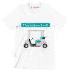 This is how I roll - Golf Themed T-Shirt-White-S-Custom One Express