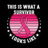 This is what a survivor looks like - Breast Cancer Awareness T-Shirt-Black-S-Custom One Express