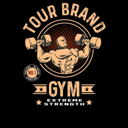 Today Brand GYM Extreme Strength - Gym Themed T-Shirt-Black-S-Custom One Express