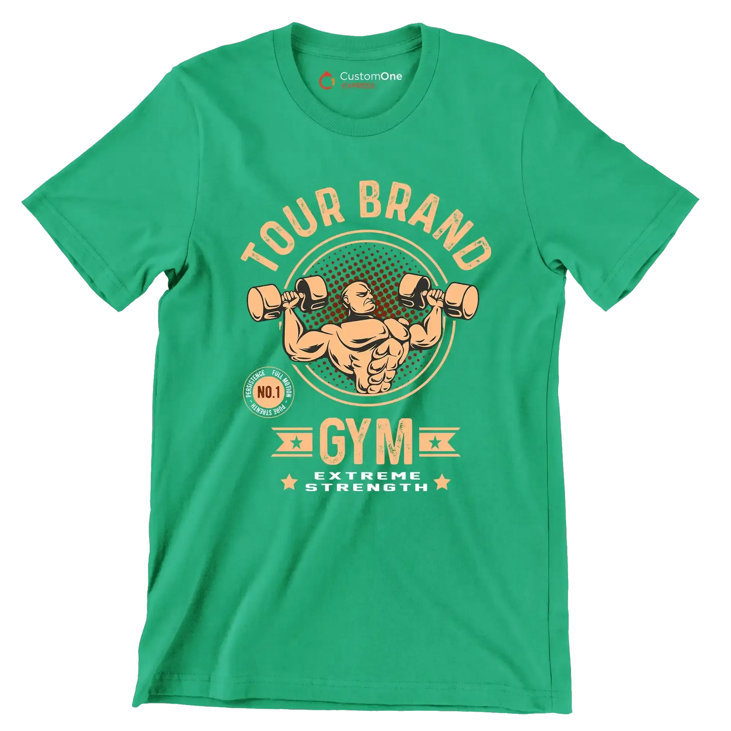 Today Brand GYM Extreme Strength - Gym Themed T-Shirt-Green-S-Custom One Express