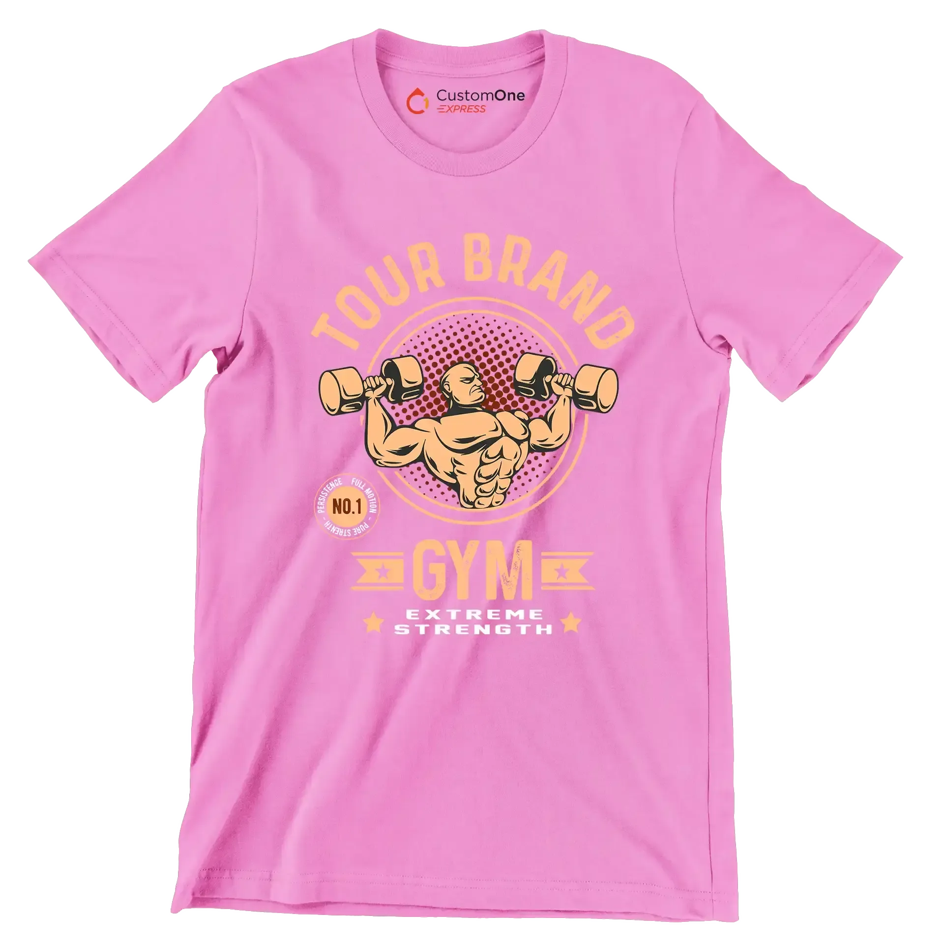 Today Brand GYM Extreme Strength - Gym Themed T-Shirt-Pink-S-Custom One Express